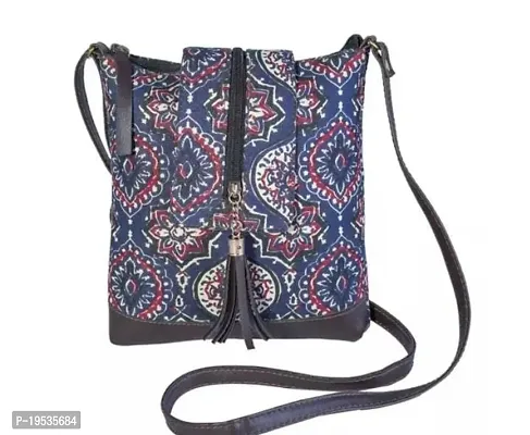 Stylish Fabric  Sling Bag For Women-thumb0