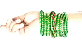 Green Glass  Bangles Kada Stylish New Design Set For Women And Girl Pack Of30-thumb2