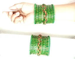 Green Glass  Bangles Kada Stylish New Design Set For Women And Girl Pack Of30-thumb3