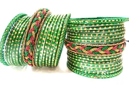 Green Glass  Bangles Kada Stylish New Design Set For Women And Girl Pack Of30-thumb4