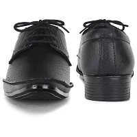 Black Lace Up Synthetic Leather Formal Shoes For Men-thumb1