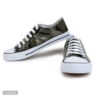 Men Camouflage Printed Lace Up Canvas Ultra Light Sneakers-thumb5
