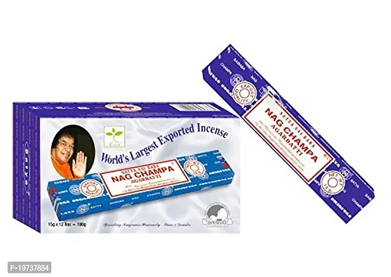 Satya Sai Baba Nagchampa Incense Sticks- Set of 2 (40 Grams Each)-thumb3