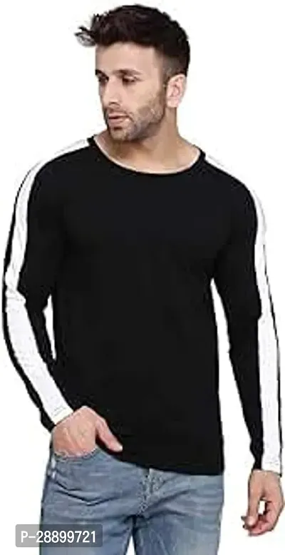 Phrill Mens Regular Fit Full Sleeve Cotton Tshirt Black-thumb0