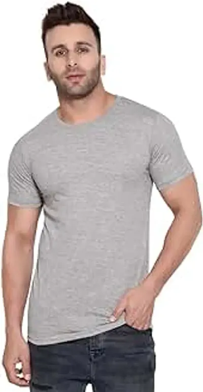 Men's Cotton Blend Round Neck T Shirt