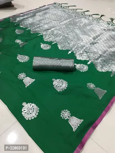 Stylish Art Silk Woven Design Women Saree with Blouse piece