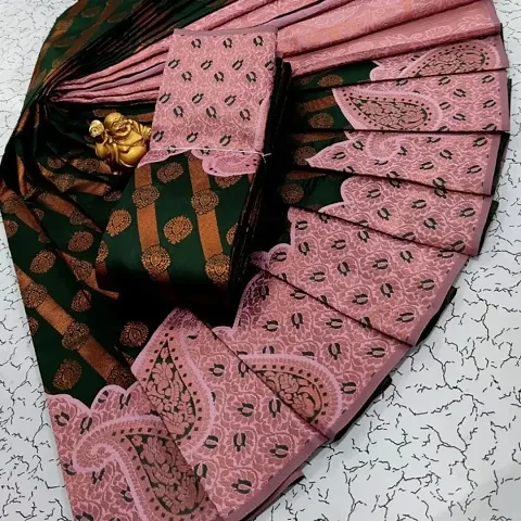 Banarasi Silk Woven Design Sarees with Blouse Piece