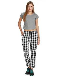 Alfa fashion Women's Cotton Track Pants,Joggers,Lounge Pants,Lounge Bottoms,Lower,Pajama with Zipped Pocket-thumb1