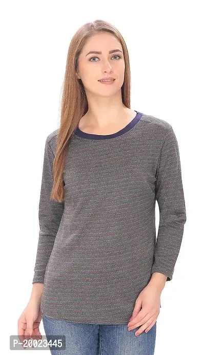 Alfa Fashion Women's Top (Grey, Medium)