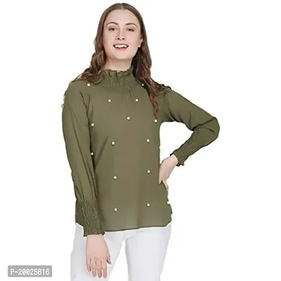 Alfa Fashion Casual Summer Pearl Fashionable Top Latest Stylish Women Western top