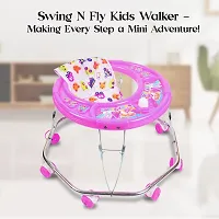 Swing N Fly Baby Walker for Adjustable Height with Horn|Activity Walker for 6-18 Months Baby (Pink)-thumb4