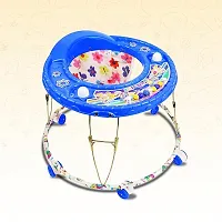 Foldable Activity Walker for Baby Boys   Girls   Round Base  Upto 6 to 18 Month Kids Blue Color-thumb1