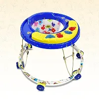Musical Foldable Activity Walker for Baby Boys   Girls   Round Base   Upto 6 to 18 Month Kids Blue Color-thumb1