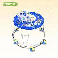 Foldable Activity Walker for Baby Boys   Baby Girls   Round Base  Upto 6 to 18 Month Kids Blue Color-thumb1