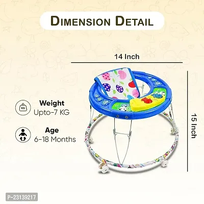 Foldable Activity Walker for Baby Boys and Baby Girls  Musical   Round Base   Upto 6 to 18 Month Kids Blue Color-thumb5