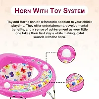 Foldable Activity Walker for Baby Boys and Baby Girls   Round Base  Upto 6 to 18 Month Kids Pink Color-thumb3