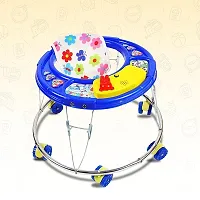Musical Foldable Activity Walker for Baby Boys and Baby Girls   Round Base   Upto 6 to 18 Month Kids (F10-BLUE)-thumb1