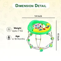 Musical Foldable Activity Walker for Baby Boys and Baby Girls   Round Base   Upto 6 to 18 Month Kids (F38-GREEN)-thumb4