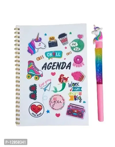 GoMerryKids Unicorn Diary in a Beautiful Pack with Pen Free for Kids