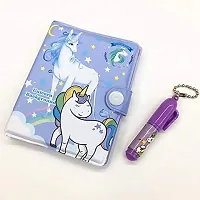 GoMerryKids Pack of 4 Unicorn Diary with Pen for Girls Return Gift-thumb2