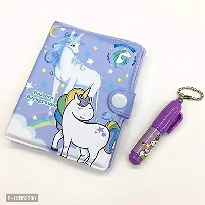 GoMerryKids Pack of 4 Unicorn Diary with Pen for Girls Return Gift-thumb3