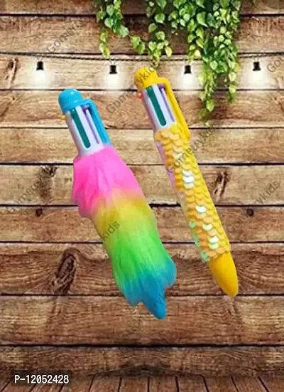 GoMerryKids Unicorn Roller Ballpoint Pen for Kids (2 Pieces)-thumb2