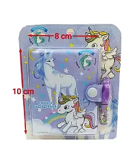 GoMerryKids Combo of Unicorn Diary with Pen & Sequin Unicorn Pencil Box for Girls-thumb2