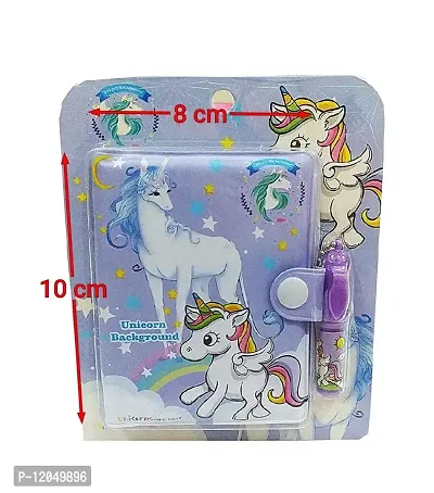 GoMerryKids Combo of Unicorn Diary with Pen & Sequin Unicorn Pencil Box for Girls-thumb3