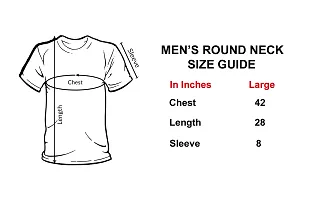 Reliable White Polyester Printed Round Neck Tees For Men-thumb2