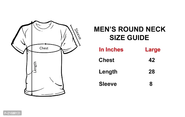 Reliable White Polyester Printed Round Neck Tees For Men-thumb3