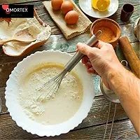 OMORTEX Combo of 450 ML Chopper,StainlessSteel Whisk, Masher  Spatula Brush (Pack of 5) Vegetable  Fruit Chopper-thumb3