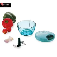 OMORTEX Kitchen Combo of 450 ML Chopper  Fruit Cutter (Pack of 2) Vegetable  Fruit Chopper-thumb2