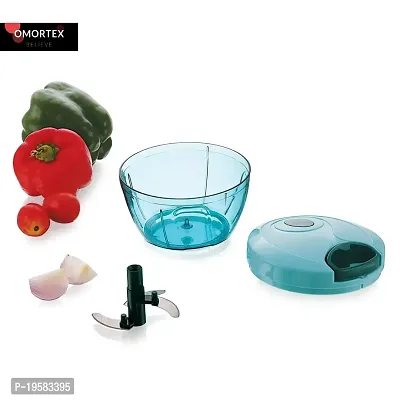 OMORTEX Kitchen Combo of 450 ML Chopper  Fruit Cutter (Pack of 2) Vegetable  Fruit Chopper-thumb3