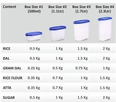 OMORTEX Oval Air Tight Container Set Of 4-thumb3