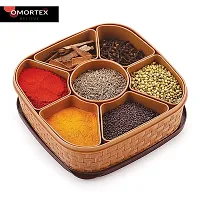 OMORTEX 7 IN 1 Elegant Masala Box and Spice Containers ( Pack Of 2 )-thumb1