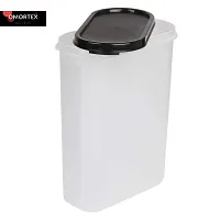 OMORTEX Oval Airtight Container 2500ml For Grocery Storage, Snacks (Pack Of 2) - 2500 ml Plastic Utility Container-thumb3