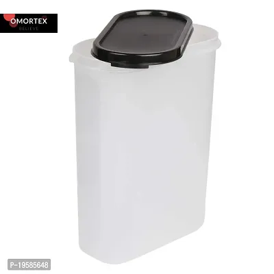 OMORTEX Oval Airtight Container 2500ml For Grocery Storage, Snacks (Pack Of 2) - 2500 ml Plastic Utility Container-thumb4