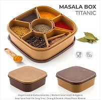 OMORTEX 7 IN 1 Elegant Masala Box and Spice Containers Set 1 Piece Spice Set (Plastic)-thumb4