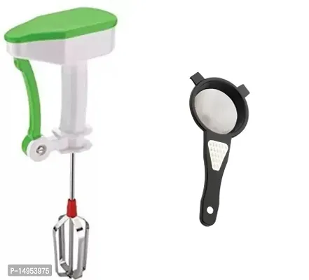 Manual Hand Blender With 2 in 1 Tea Strainer-Greater (Pack Of 2)