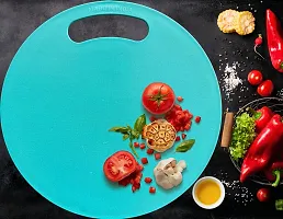 OMORTEX All New Design Of Round Chopping Board For Vegetable Fruit (Pack Of 1)-thumb3