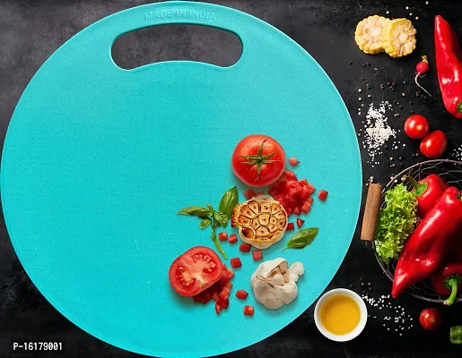 OMORTEX All New Design Of Round Chopping Board For Vegetable Fruit (Pack Of 1)-thumb4