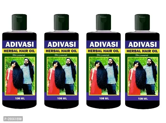 KH4 Adivasi hair oil original, herbal oil for hair growth, Hair Fall Control, For men and women,100 ml  (Pack Of 4)