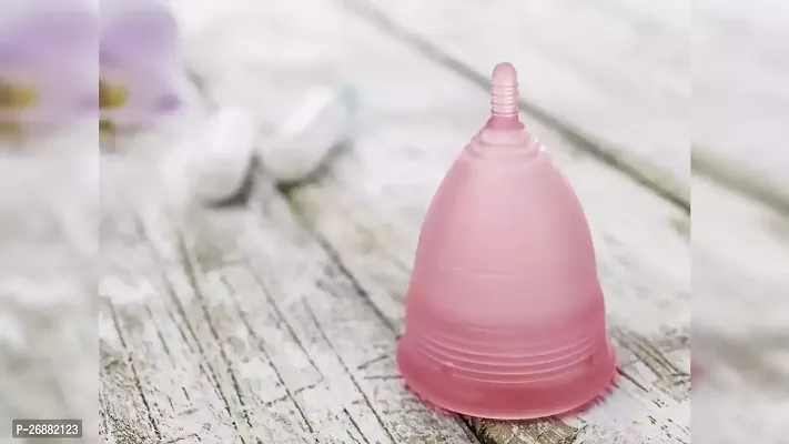 KH4  Reusable Menstrual Cup for Woman, Ultra Soft  Flexible Period Cup made with100% medical Grade silicon. Protection For 12 Hrs.