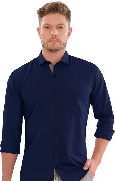 Solid Casual Shirts For Men