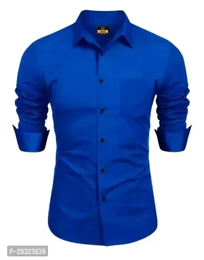 Men Regular Fit Solid Casual Shirt-thumb0