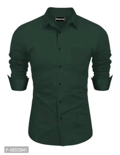 Men Regular Fit Solid Casual Shirt