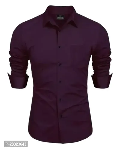 Men Regular Fit Solid Casual Shirt-thumb0