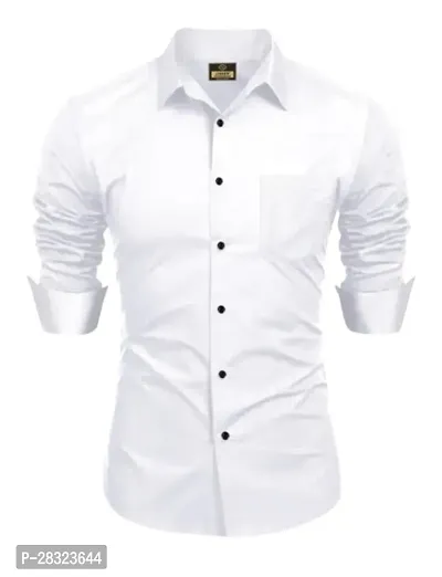 Men Regular Fit Solid Casual Shirt-thumb0