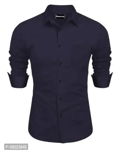 Men Regular Fit Solid Casual Shirt