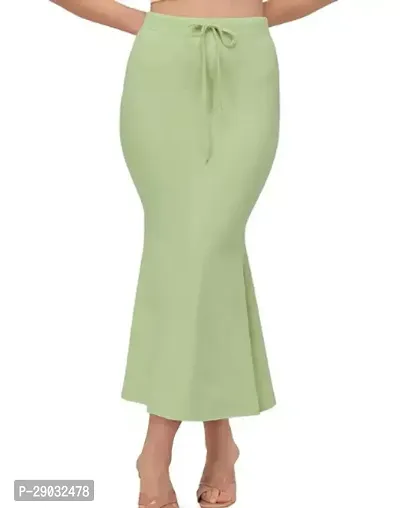 Reliable Green Linen Solid Stitched Patticoats For Women-thumb0